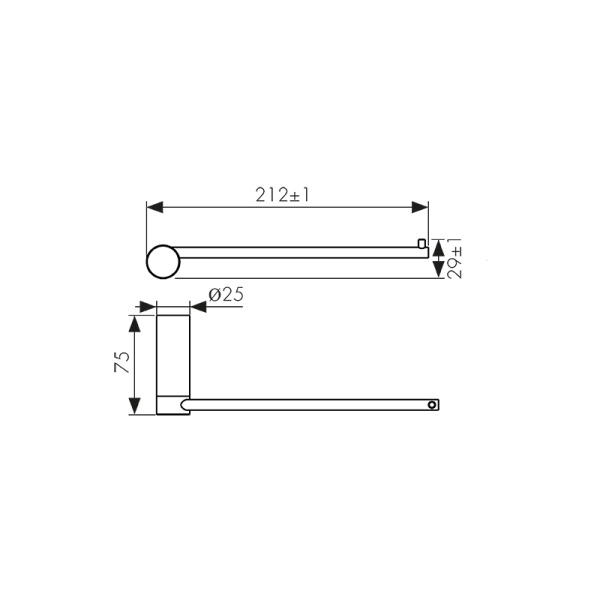 KH-3202 Держатель полотенеца KAISER Vita